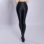 New Glossy Shiny Nylon Pantyhose Peach Hip Yoga Pants Elastic Fitness Push Up Leggings Tighs Collant Stocking Strumpfhose Panty