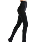 Pantyhose 80D Women Legging Fashion Thigh High Bodystockings Erotic Underwear Spring Autumn Woman Velvet Bottom Tights Lake Blue