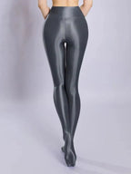 New Glossy Shiny Nylon Pantyhose Peach Hip Yoga Pants Elastic Fitness Push Up Leggings Tighs Collant Stocking Strumpfhose Panty