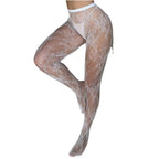 European Pantyhose for Women Lingerie Sexy High Waist Panty hose Plus Size Lingerie High Stockings Tights Hot Pink Blue White