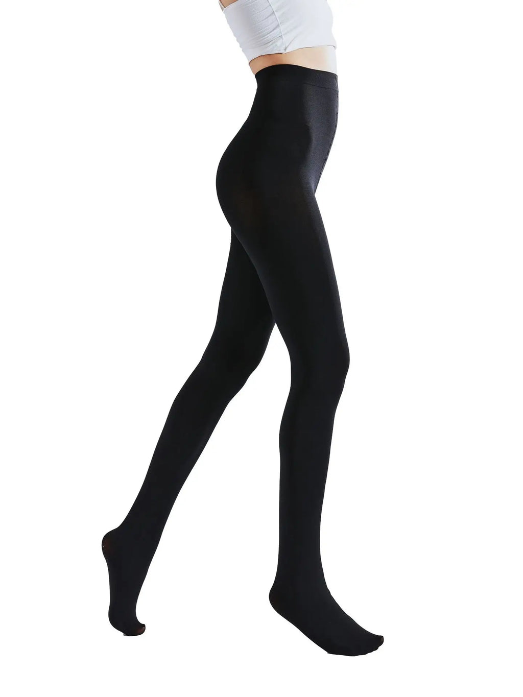 Pantyhose 80D Women Legging Fashion Thigh High Bodystockings Erotic Underwear Spring Autumn Woman Velvet Bottom Tights Lake Blue