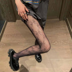 Punk Style Pantyhose Women Sexy Lace Mesh Fishnet Thigh High Stockings Tights Lingerie Hosiery Body Stockings Tights Pantyhose